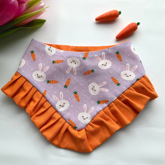 Easter Dog bandana with ruffles, Rabbids