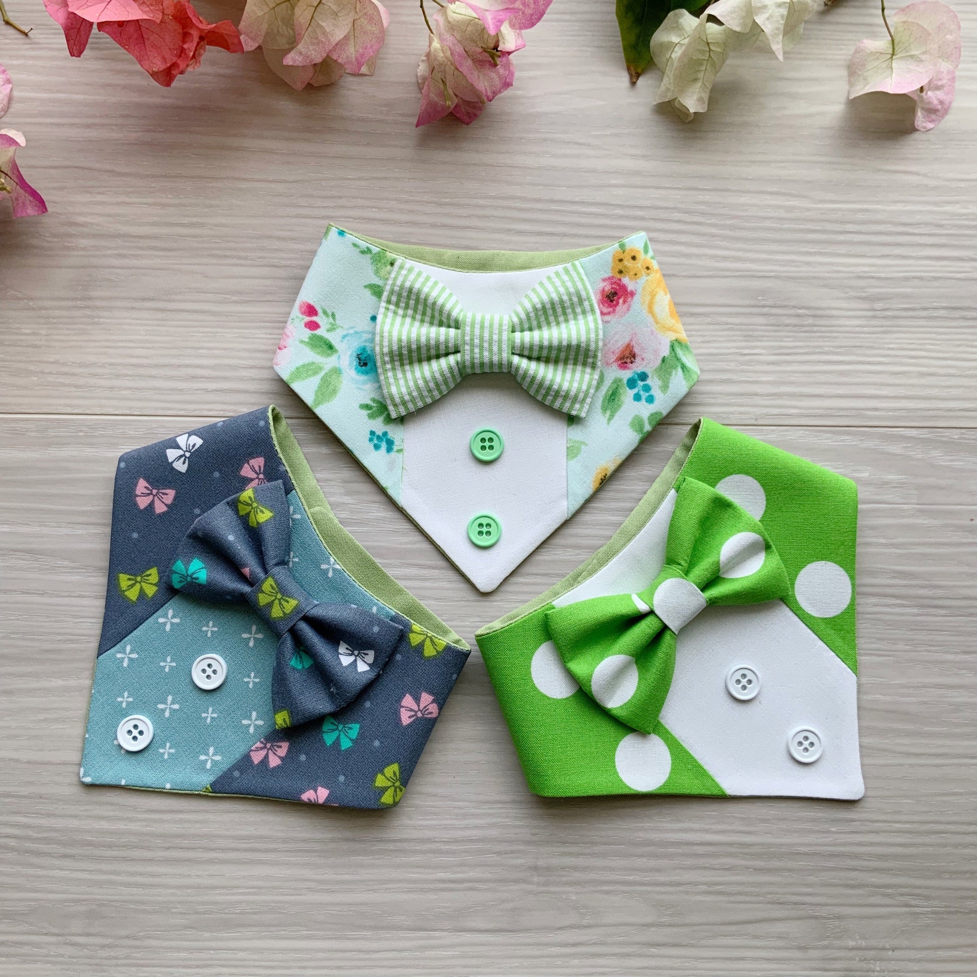 Spring Dog Tuxedo Bandana, Dog Accessories