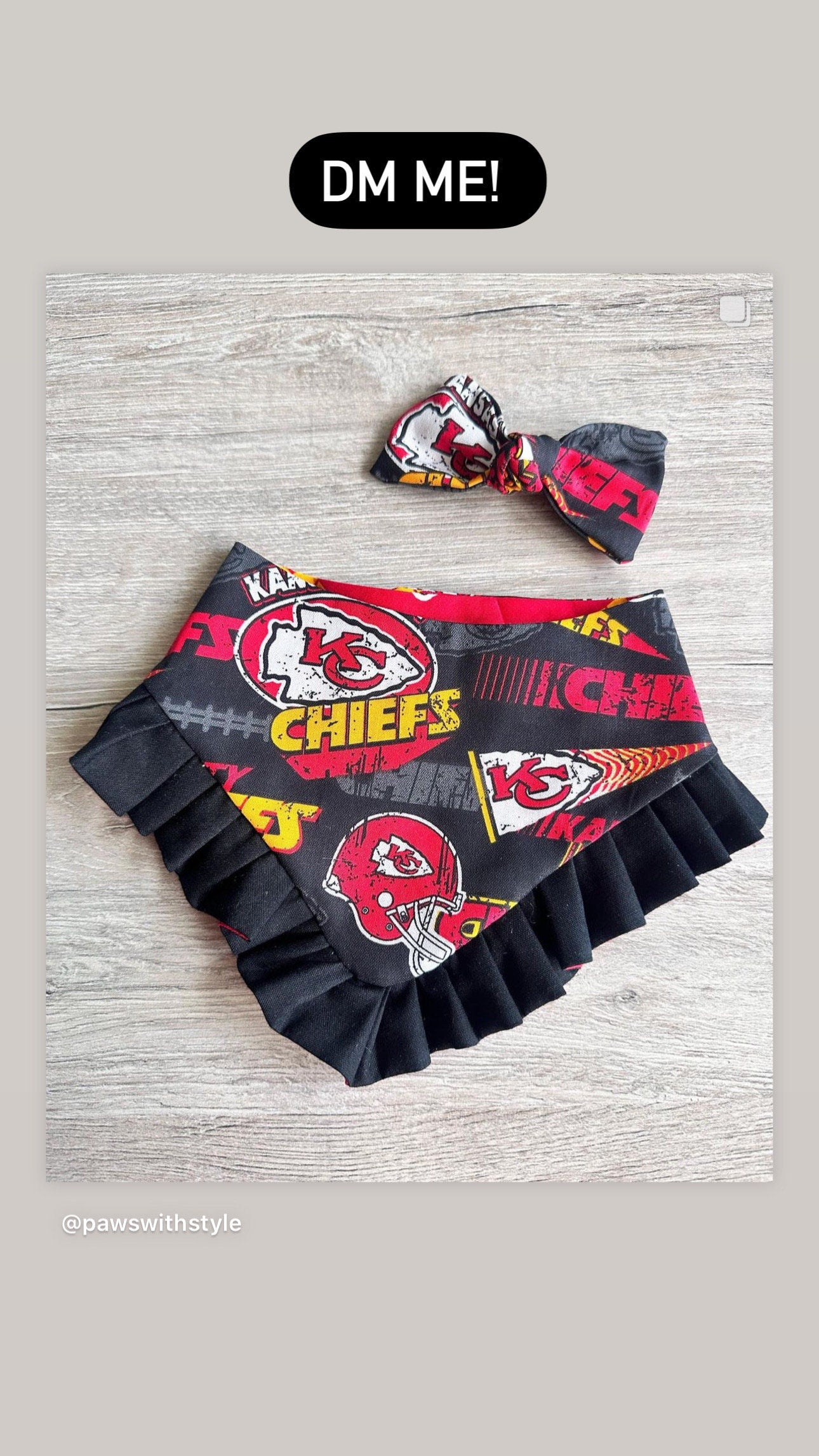 Sport Dog Bandana with Ruffles