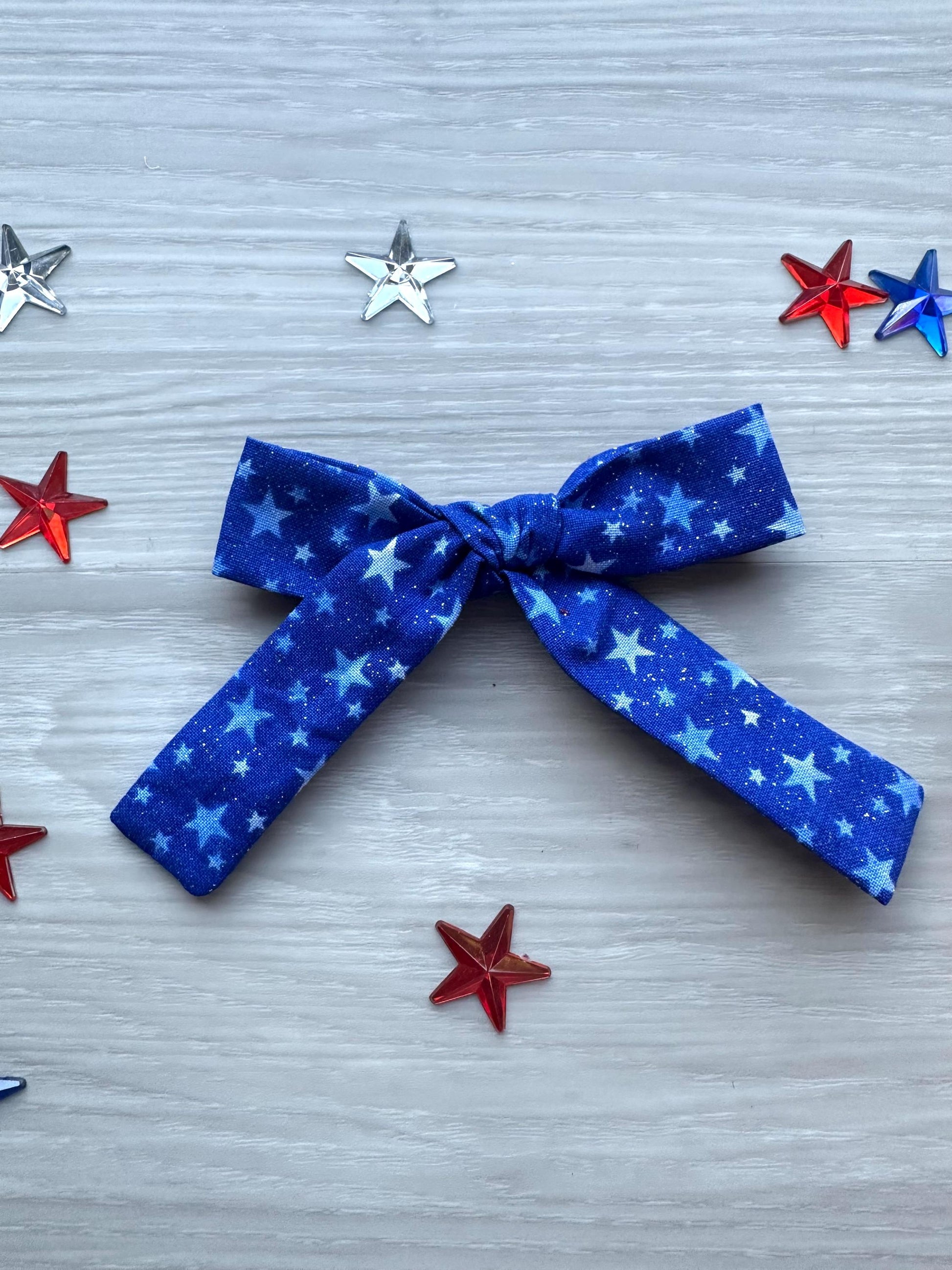 4th of july dog hair bow alligator clip barrette cute pet hair bow patriot red white blue bow star flag pinwheel pet bows with clips