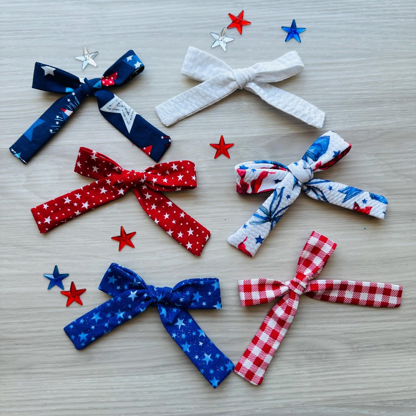 4th of july dog hair bow alligator clip barrette cute pet hair bow patriot red white blue bow star flag pinwheel pet bows with clips