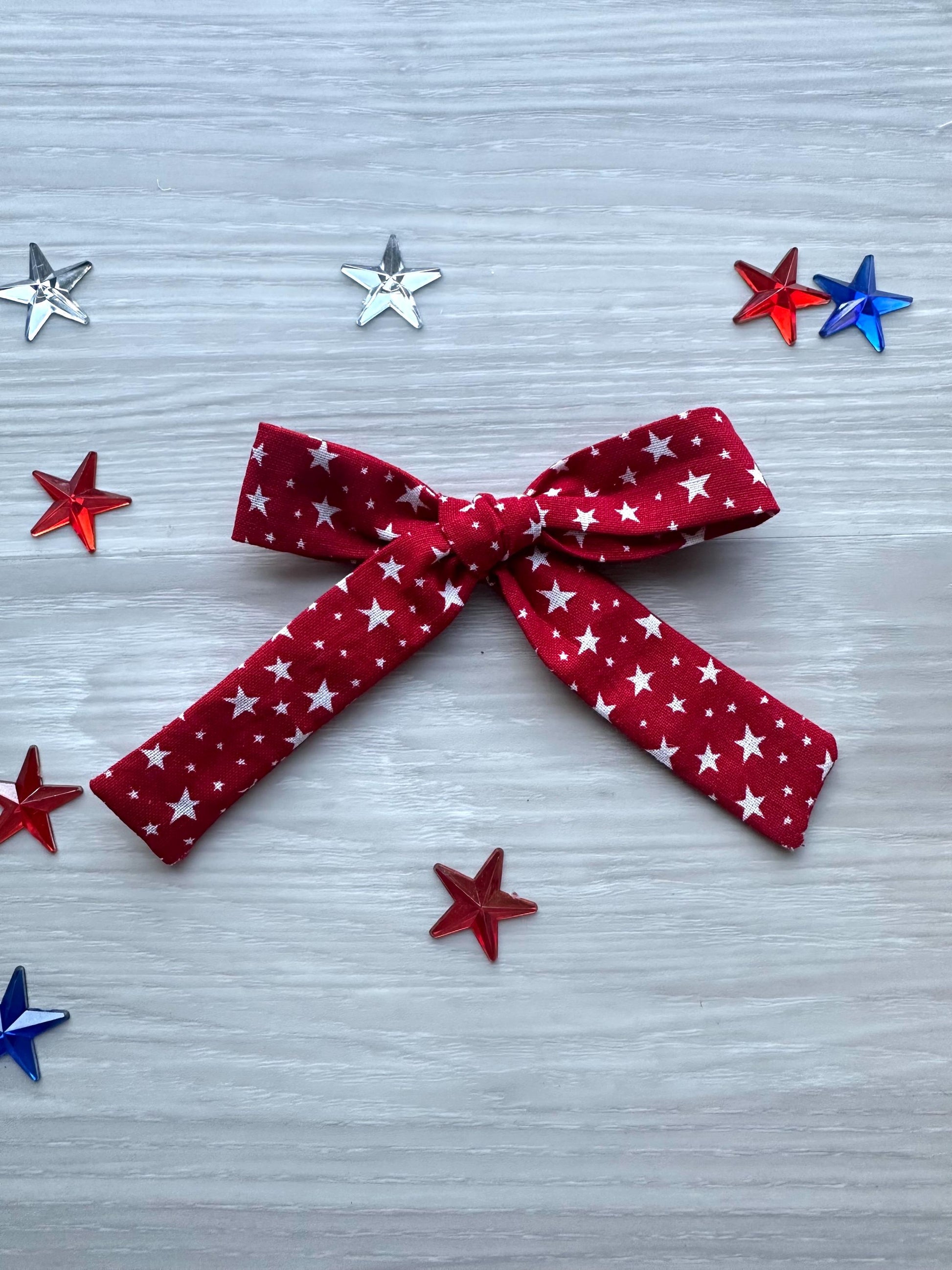 4th of july dog hair bow alligator clip barrette cute pet hair bow patriot red white blue bow star flag pinwheel pet bows with clips