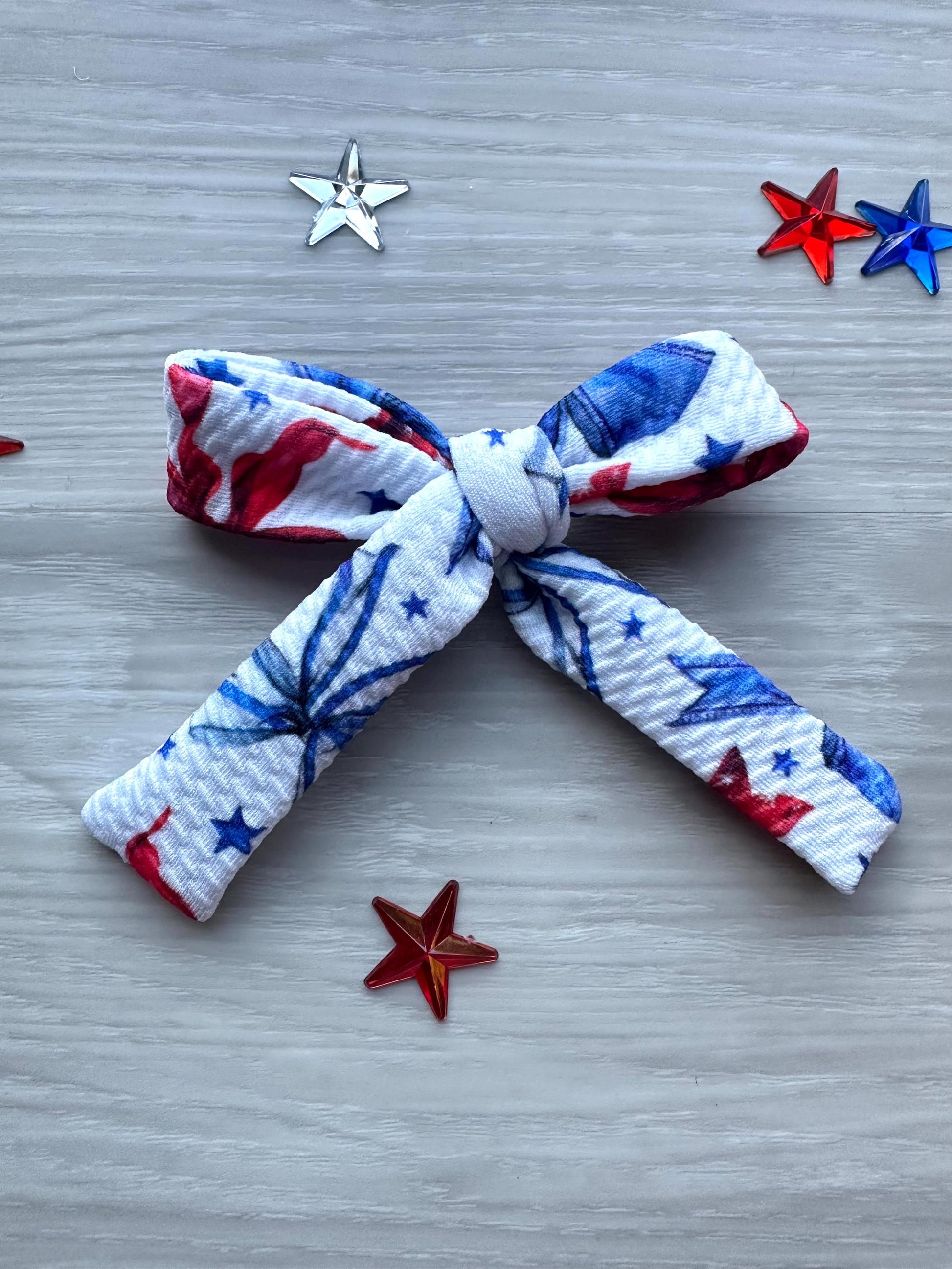 4th of july dog hair bow alligator clip barrette cute pet hair bow patriot red white blue bow star flag pinwheel pet bows with clips
