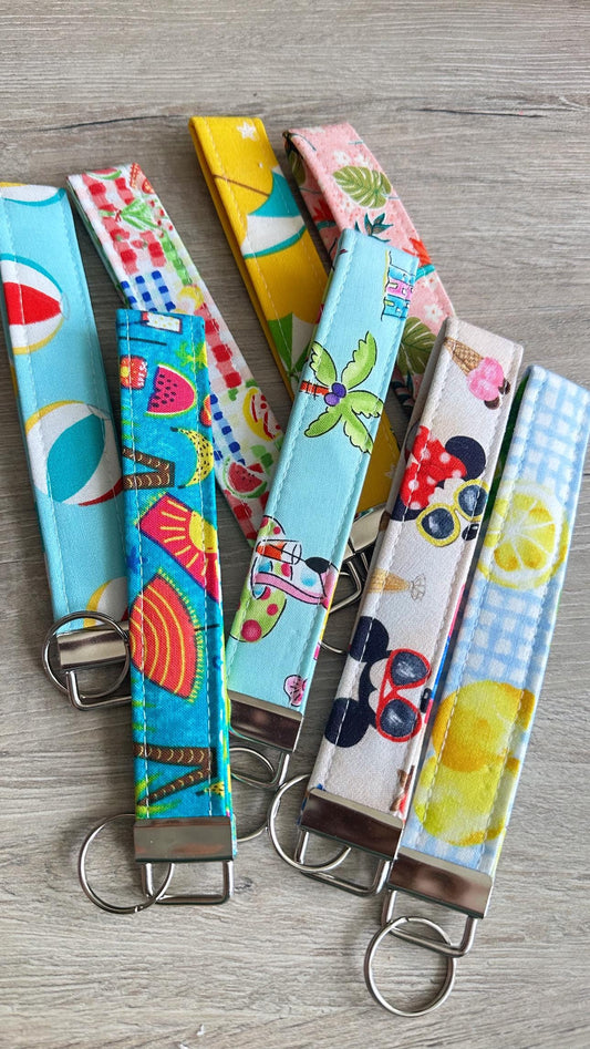 Summer keychain wristlets strap