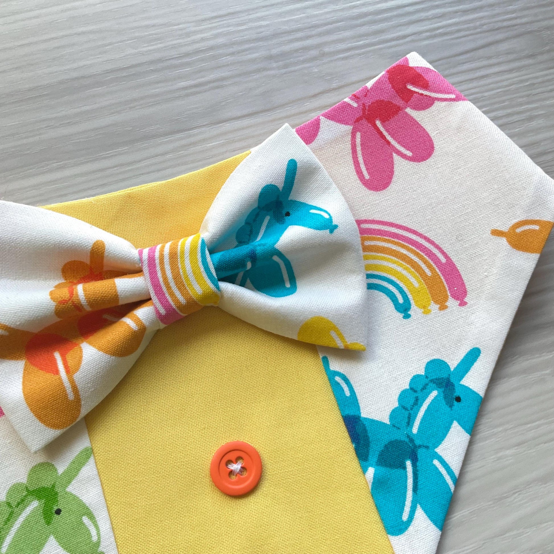 Happy Birthday Tuxedo dog Bandana, Unicorn ballons, Dogs celebrating a birthday, Puppies gift