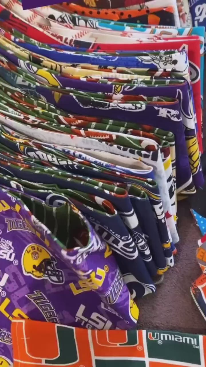 NFL Football Reversible Dog Bandana, Over the Collar Pet Accessories